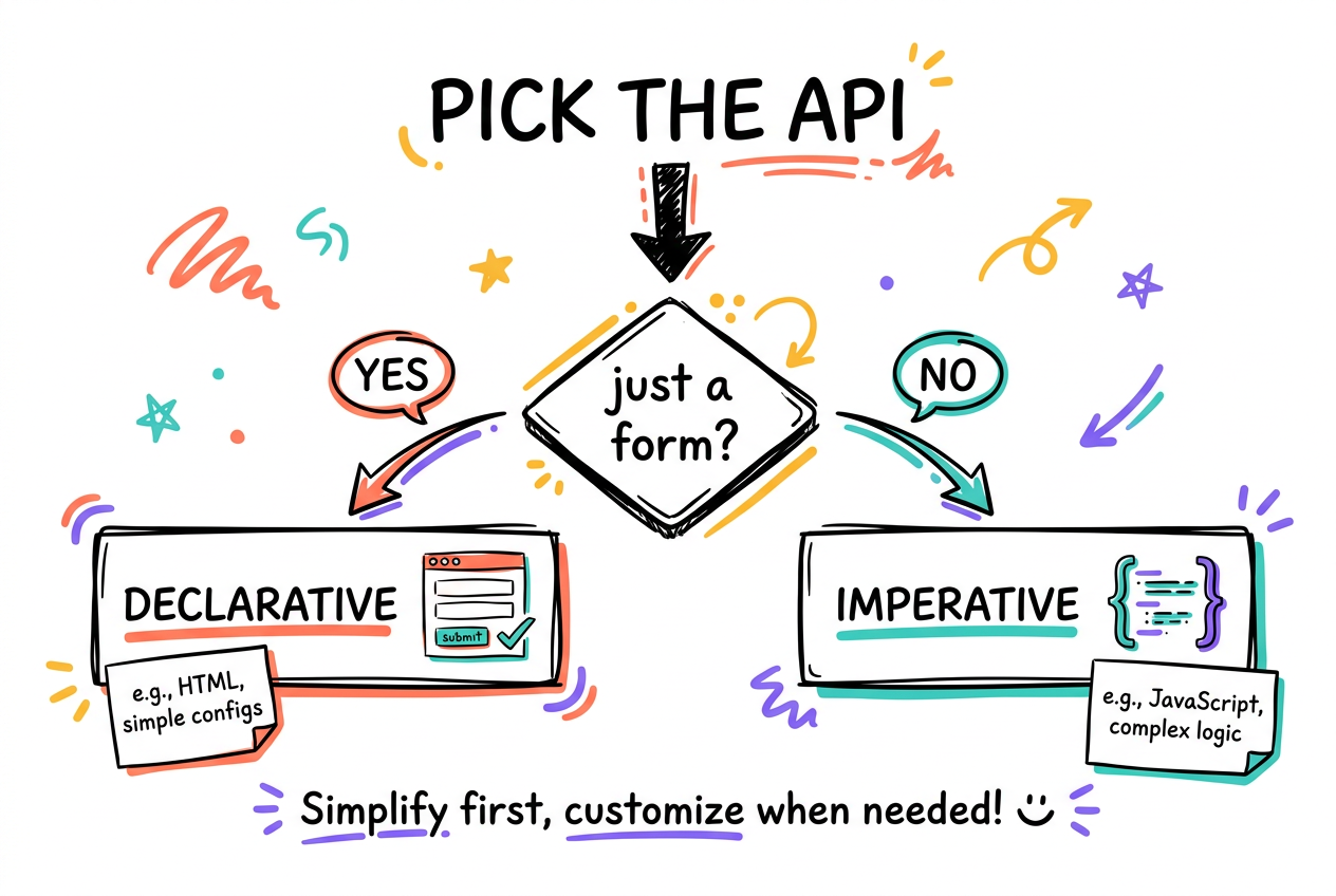 Pick the API: is it just a form?