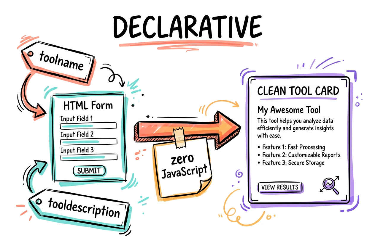 Declarative: annotate the form